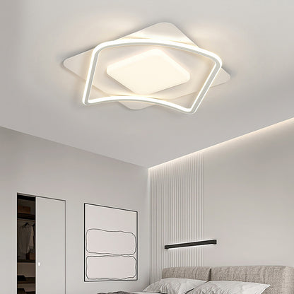 Πολυέλαιος LED με τηλεχειριστήριο MODERNO 53W, 2 τετράγωνα, κρύο/θερμό/ουδέτερο φως, ρυθμιζόμενο, λευκός πολυέλαιος LED με τηλεχειριστήριο Προεπιλεγμένος τίτλος Alessandro Design