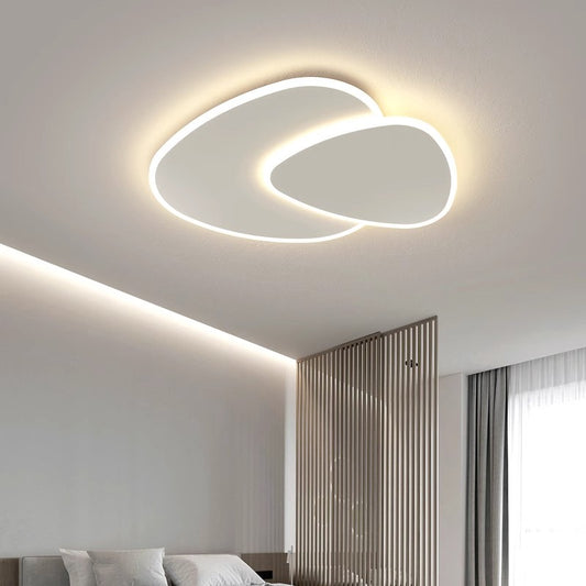 Πολυέλαιος LED με τηλεχειριστήριο FUTURA LUMINA 66W, Οβάλ, Κρύο/Ζεστό/Ουδέτερο φως, Ρυθμιζόμενο, Λευκός πολυέλαιος LED με τηλεχειριστήριο Προεπιλεγμένος τίτλος Alessandro Design