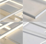 Πολυέλαιος LED με τηλεχειριστήριο LANDYN 78W, Κρύο/Ζεστό/Ουδέτερο φως, Ρυθμιζόμενο, Λευκοί πολυέλαιοι LED με τηλεχειριστήριο Προεπιλεγμένος τίτλος Alessandro Design
