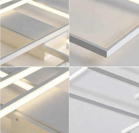 Πολυέλαιος LED με τηλεχειριστήριο LANDYN 78W, Κρύο/Ζεστό/Ουδέτερο φως, Ρυθμιζόμενο, Λευκοί πολυέλαιοι LED με τηλεχειριστήριο Προεπιλεγμένος τίτλος Alessandro Design