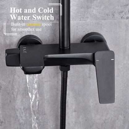 Στήλη ντους, ορείχαλκος υγιεινής, μαύρο, 9960H Faucets & Shower Columns Προεπιλεγμένος τίτλος Alessandro Design