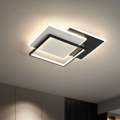 Πολυέλαιος LED με τηλεχειριστήριο CHIARA 98W, 3 τετράγωνα, κρύο/θερμό/ουδέτερο φως, ρυθμιζόμενο, μαύροι πολυέλαιοι LED με τηλεχειριστήριο Προεπιλεγμένος τίτλος Alessandro Design