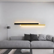 LINIUS LED Chandelier 29W, 2 Στοιχείων, Γραμμικό, Θερμό/Ουδέτερο/Ψυχρό φως, Χρυσό Μαύρο Εσωτερικά φώτα τοίχου Προεπιλεγμένος τίτλος Alessandro Design
