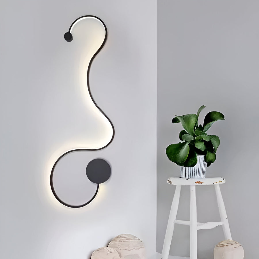 Επιτοίχιο φωτιστικό LED Delilah 36W Διακοσμητικό Κρύο/Ζεστό/Ουδέτερο φως από μέταλλο και μαύρη σιλικόνη Φωτιστικά εσωτερικού χώρου Προεπιλεγμένος τίτλος Alessandro Design