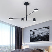 GALIOS LED Πολυέλαιος 48W, 4 Στοιχεία, Κρύο/Ζεστό/Ουδέτερο φως, Μαύροι Μοντέρνοι Πολυέλαιοι Προεπιλεγμένος τίτλος Alessandro Design