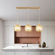 Lustra Clasica Moderna, Suspendata, Monica, 3 X E27, Auriu, Metal si Sticla, Inaltime Reglabila Lustre Clasice Default Title Alessandro Design