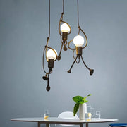 Lustra MODERNA, tip Pendul, FUNTASIA, Figurina, 3xE27, Inaltime Reglabila, Negru Lustre Industrial Default Title Alessandro Design