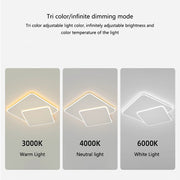 Πολυέλαιος LED με τηλεχειριστήριο FUTURA LUMINA 66W, 2 τετράγωνα, κρύο/θερμό/ουδέτερο φως, ρυθμιζόμενο, λευκός πολυέλαιος LED με τηλεχειριστήριο Προεπιλεγμένος τίτλος Alessandro Design