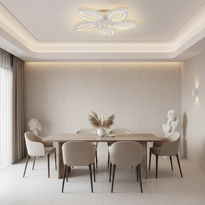 Πολυέλαιος LED με τηλεχειριστήριο ORCHID 66W, 5 πέταλα, κρύο/θερμ/ουδέτερο φως, ρυθμιζόμενο, λευκός πολυέλαιος LED με τηλεχειριστήριο Προεπιλεγμένος τίτλος Alessandro Design