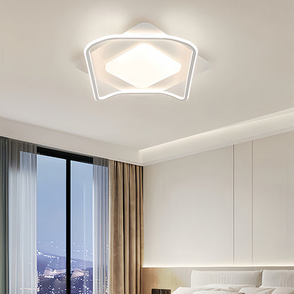 Πολυέλαιος LED με τηλεχειριστήριο MODERNO 53W, 2 τετράγωνα, κρύο/θερμό/ουδέτερο φως, ρυθμιζόμενο, λευκός πολυέλαιος LED με τηλεχειριστήριο Προεπιλεγμένος τίτλος Alessandro Design