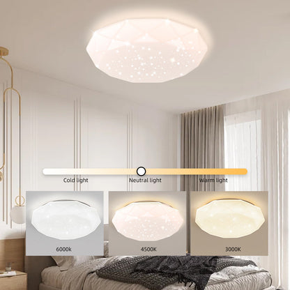 Plafoniera LED, 51W, Diametru 50cm, Lumina Calda/Rece/Neutra, Alb Plafoniere LED Default Title Alessandro Design