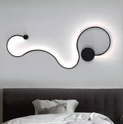 Επιτοίχιο φωτιστικό LED Delilah 36W Διακοσμητικό Κρύο/Ζεστό/Ουδέτερο φως από μέταλλο και μαύρη σιλικόνη Φωτιστικά εσωτερικού χώρου Προεπιλεγμένος τίτλος Alessandro Design