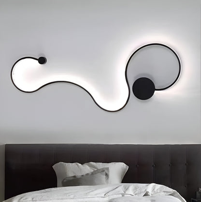 Επιτοίχιο φωτιστικό LED Delilah 36W Διακοσμητικό Κρύο/Ζεστό/Ουδέτερο φως από μέταλλο και μαύρη σιλικόνη Φωτιστικά εσωτερικού χώρου Προεπιλεγμένος τίτλος Alessandro Design