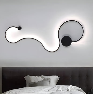 Λάμπα LED Delilah 36W Διακοσμητικό Κρύο/Ζεστό/Ουδέτερο ελαφρύ μέταλλο και μαύρη σιλικόνη