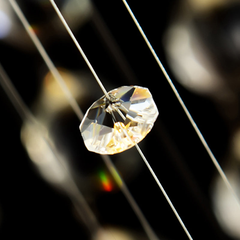 LED Crystal Chandelier 70W IMPERIALE Gold, Διάμετρος 50cm, Ύψος 200cm, Ladder Model Crystal Chandelier Προεπιλεγμένος τίτλος Alessandro Design