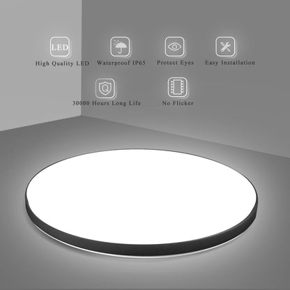 Φωτιστικό οροφής LED SOLIS 37cm 32W Cold Light Μαύρα φωτιστικά οροφής LED Προεπιλεγμένος τίτλος Alessandro Design