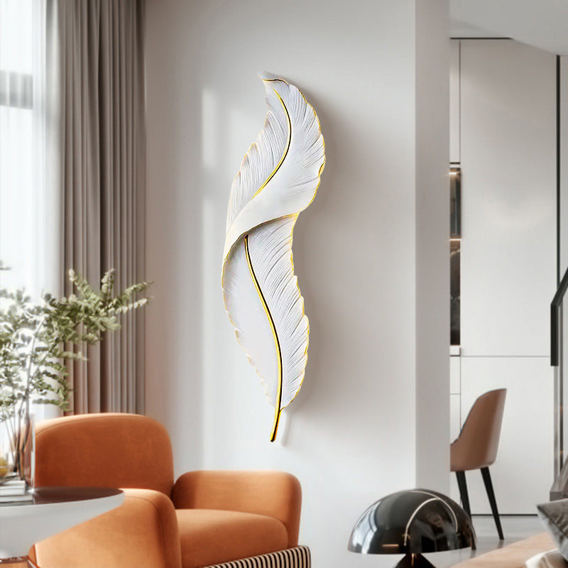 Φωτιστικό τοίχου LED, Διακοσμητικό φτερό 85CM 31W Κρύο/Ζεστό/Ουδέτερο φως Λευκόχρυσο Φωτιστικά τοίχου εσωτερικού χώρου Προεπιλεγμένος τίτλος Alessandro Design