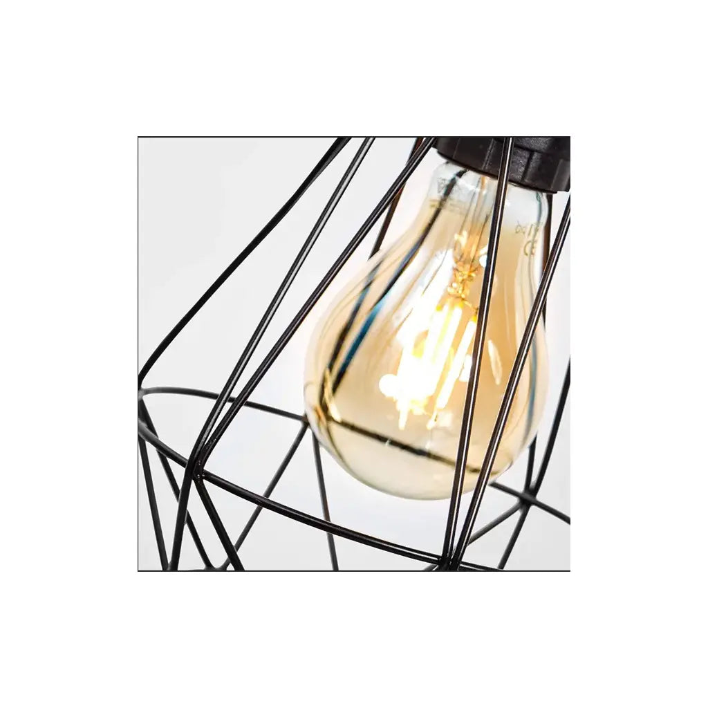 Aethra Chandelier, 1x E27, Metal, Black Industrial Chandeliers Προεπιλεγμένος τίτλος Alessandro Design