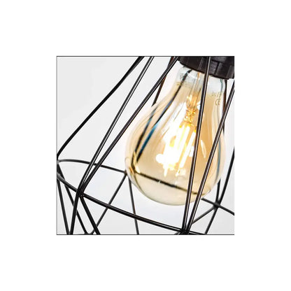 Aethra Chandelier, 1x E27, Metal, Black Industrial Chandeliers Προεπιλεγμένος τίτλος Alessandro Design