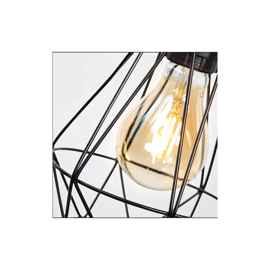 Aethra Chandelier, 1x E27, Metal, Black Industrial Chandeliers Προεπιλεγμένος τίτλος Alessandro Design