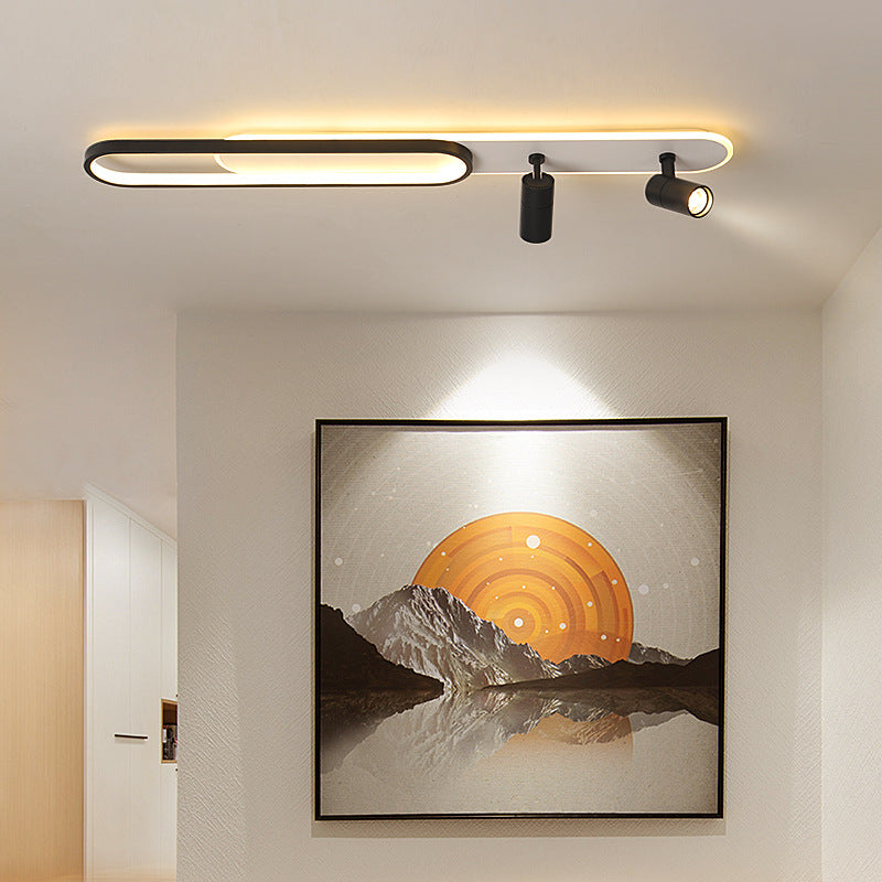 Πολυέλαιος LED με ρυθμιζόμενο προβολέα FISSO Camilla 70W, Κρύο/Ζεστό/Ουδέτερο φως, Μαύροι πολυέλαιοι LED Προεπιλεγμένος τίτλος Alessandro Design