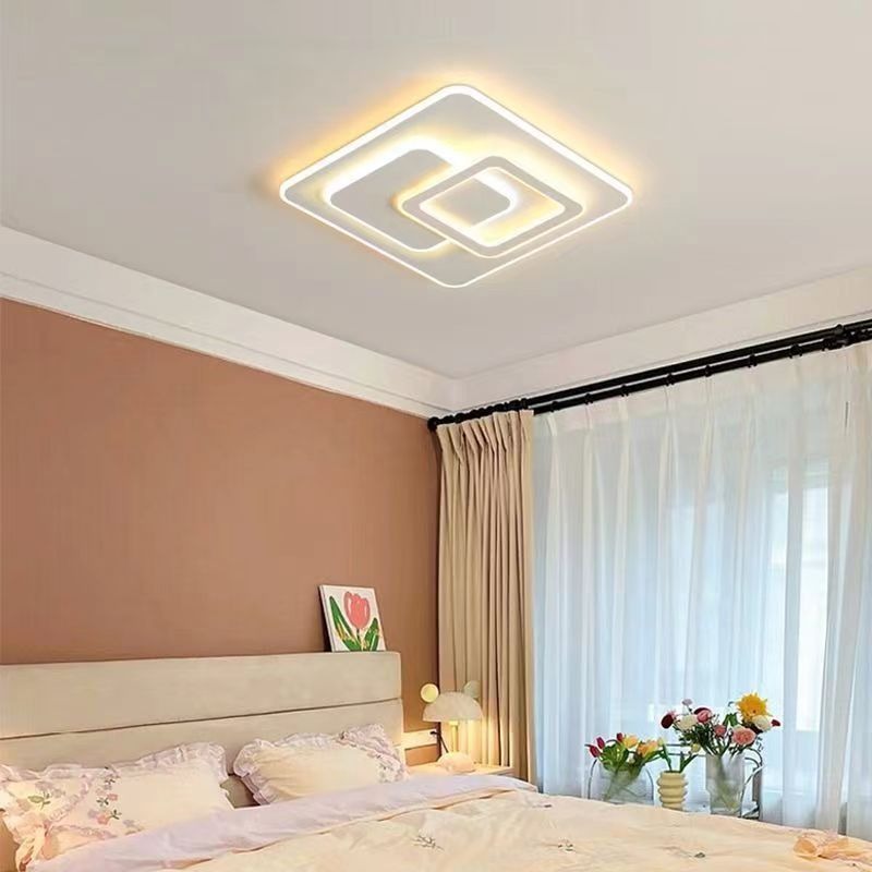 Πολυέλαιος LED με τηλεχειριστήριο NOLUX 34W, Τετράγωνο, Κρύο/Ζεστό/Ουδέτερο φως, Ρυθμιζόμενο, Λευκοί πολυέλαιοι LED με τηλεχειριστήριο Προεπιλεγμένος τίτλος Alessandro Design