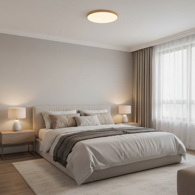 SOLIS LED φωτιστικό οροφής 47cm 48W Cold Light Gold