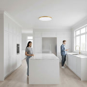 SOLIS LED φωτιστικό οροφής 47cm 48W Cold Light Gold
