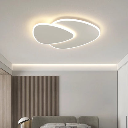 Πολυέλαιος LED με τηλεχειριστήριο FUTURA LUMINA 66W, Οβάλ, Κρύο/Ζεστό/Ουδέτερο φως, Ρυθμιζόμενο, Λευκός πολυέλαιος LED με τηλεχειριστήριο Προεπιλεγμένος τίτλος Alessandro Design