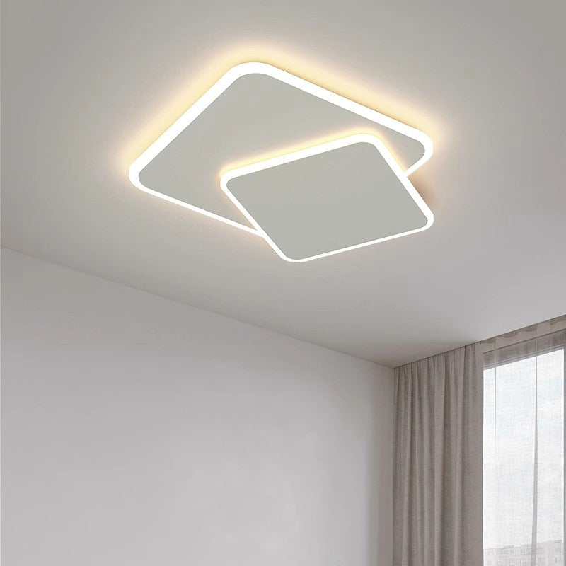 Πολυέλαιος LED με τηλεχειριστήριο FUTURA LUMINA 66W, 2 τετράγωνα, κρύο/θερμό/ουδέτερο φως, ρυθμιζόμενο, λευκός πολυέλαιος LED με τηλεχειριστήριο Προεπιλεγμένος τίτλος Alessandro Design