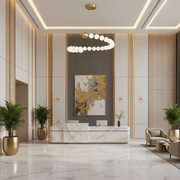 Aurelia 41W Ακρυλικός LED Κρεμαστός Πολυέλαιος με Τηλεχειριστήριο, Ρυθμιζόμενος, 3000K/4000K/6000K, Χρυσός, Μεταλλικός και Ακρυλικός Πολυέλαιος LED με Τηλεχειριστήριο Προεπιλεγμένος τίτλος Alessandro Design