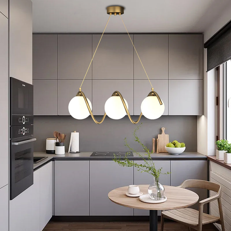 Πολυέλαιος LOFT Haven, 3x G9, Λευκός Χρυσός, Μέταλλο, Ρυθμιζόμενο ύψος, Μοντέρνοι Μοντέρνοι Πολυέλαιοι Προεπιλεγμένος τίτλος Alessandro Design