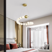 Aurelia 41W Ακρυλικός LED Κρεμαστός Πολυέλαιος με Τηλεχειριστήριο, Ρυθμιζόμενος, 3000K/4000K/6000K, Χρυσός, Μεταλλικός και Ακρυλικός Πολυέλαιος LED με Τηλεχειριστήριο Προεπιλεγμένος τίτλος Alessandro Design