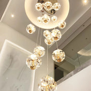 Crystal LED KILKENNY Culmino Chandelier, 144W, Neutral Light, Diameter 60cm, Gold Modern Chandeliers Προεπιλεγμένος τίτλος Alessandro Design