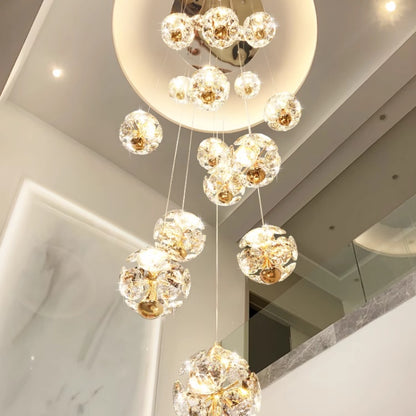 Crystal LED KILKENNY Culmino Chandelier, 144W, Neutral Light, Diameter 60cm, Gold Modern Chandeliers Προεπιλεγμένος τίτλος Alessandro Design