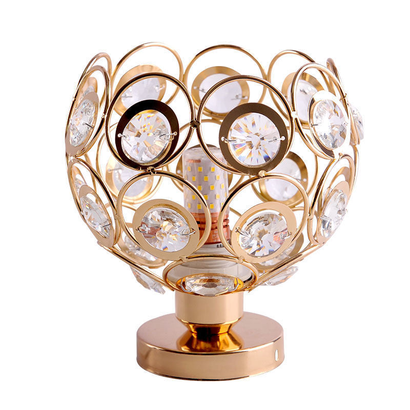 Vera Chandelier, 1xE27, D18H15cm, Gold, Metal and Crystal Classic Chandeliers Προεπιλεγμένος τίτλος Alessandro Design