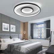Lustra LED cu telecomanda FIGURATO, 63W, 3 Cercuri, lumina Rece/Calda/Neutra, Dimabila, Negru Lustre LED cu Telecomanda Default Title Alessandro Design