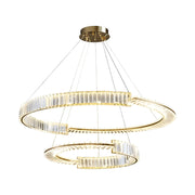 Κρεμαστός κρυστάλλινος πολυέλαιος LED PRISM REGAL 117W, 2 κύκλοι, Κρύο/Ζεστό/Ουδέτερο φως, Ρυθμιζόμενο, Χρυσό, Ρυθμιζόμενο ύψος Κρυστάλλινοι πολυέλαιοι LED Προεπιλεγμένος τίτλος Alessandro Design