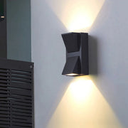 Φωτιστικό τοίχου LED εξωτερικού χώρου, 6W, μαύρο, μεταλλικό, IP65, 3000K Προεπιλεγμένος τίτλος Alessandro Design