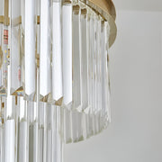 Crystal Chandelier CHAMBORD Petito 3xE14, Diameter 28cm, Matt Gold Crystal Chandeliers Προεπιλεγμένος τίτλος Alessandro Design