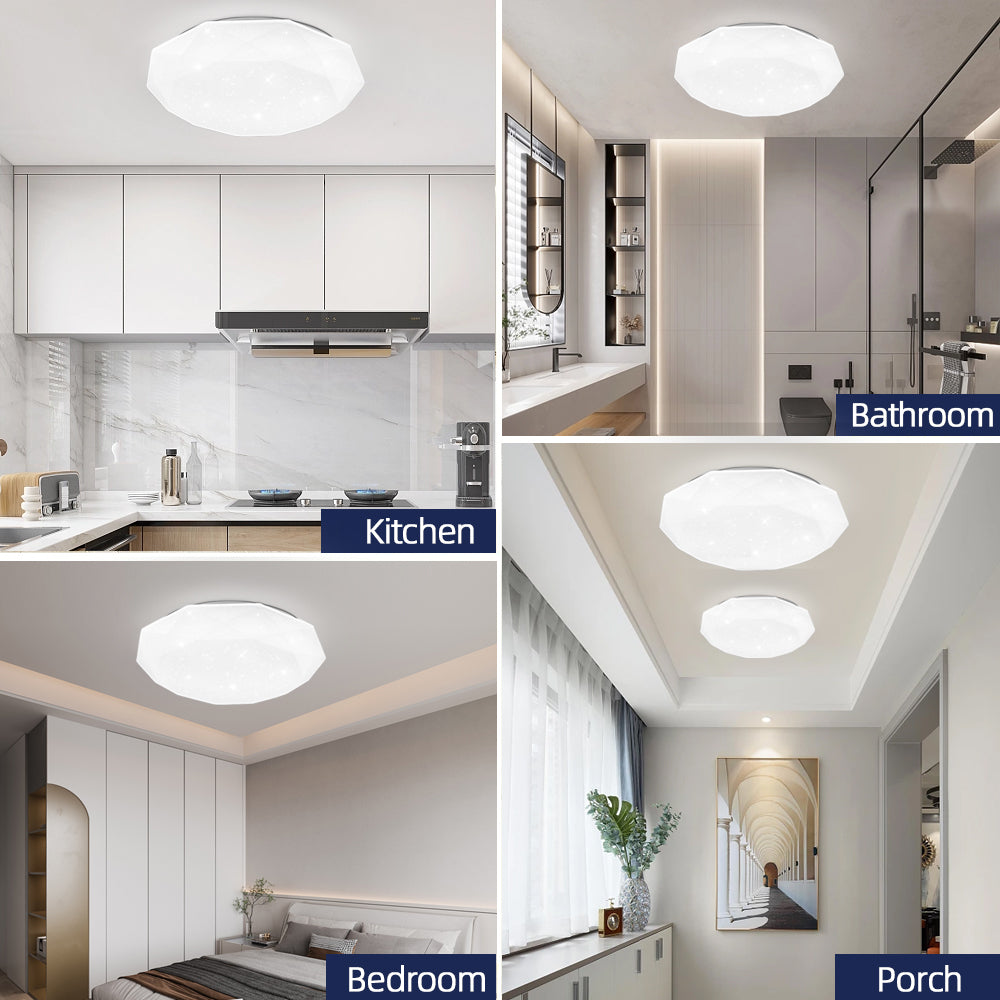 Plafoniera LED, 51W, Diametru 50cm, Lumina Calda/Rece/Neutra, Alb Plafoniere LED Default Title Alessandro Design