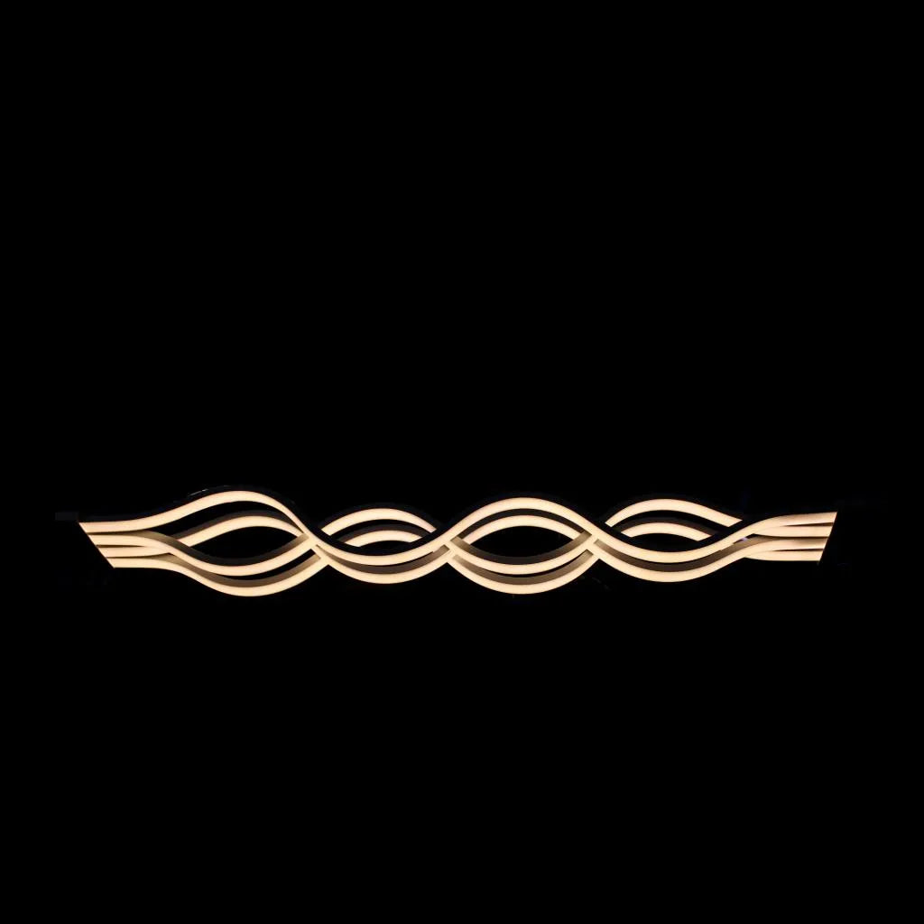 Κρεμαστός πολυέλαιος LED με τηλεχειριστήριο WAVE 89W, Γραμμικό, Κρύο/Ζεστό/Ουδέτερο φως, Ρυθμιζόμενο, Λευκό, Ρυθμιζόμενο ύψος Πολυέλαιοι LED με Τηλεχειριστήριο Προεπιλεγμένος τίτλος Alessandro Design