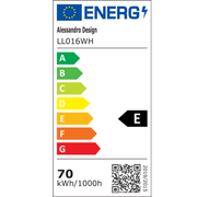 Πολυέλαιος LED DOLIANA 70W, Διάμετρος 50cm, Κρύο/Ζεστό/Ουδέτερο φως, Λευκοί πολυέλαιοι LED Προεπιλεγμένος τίτλος Alessandro Design