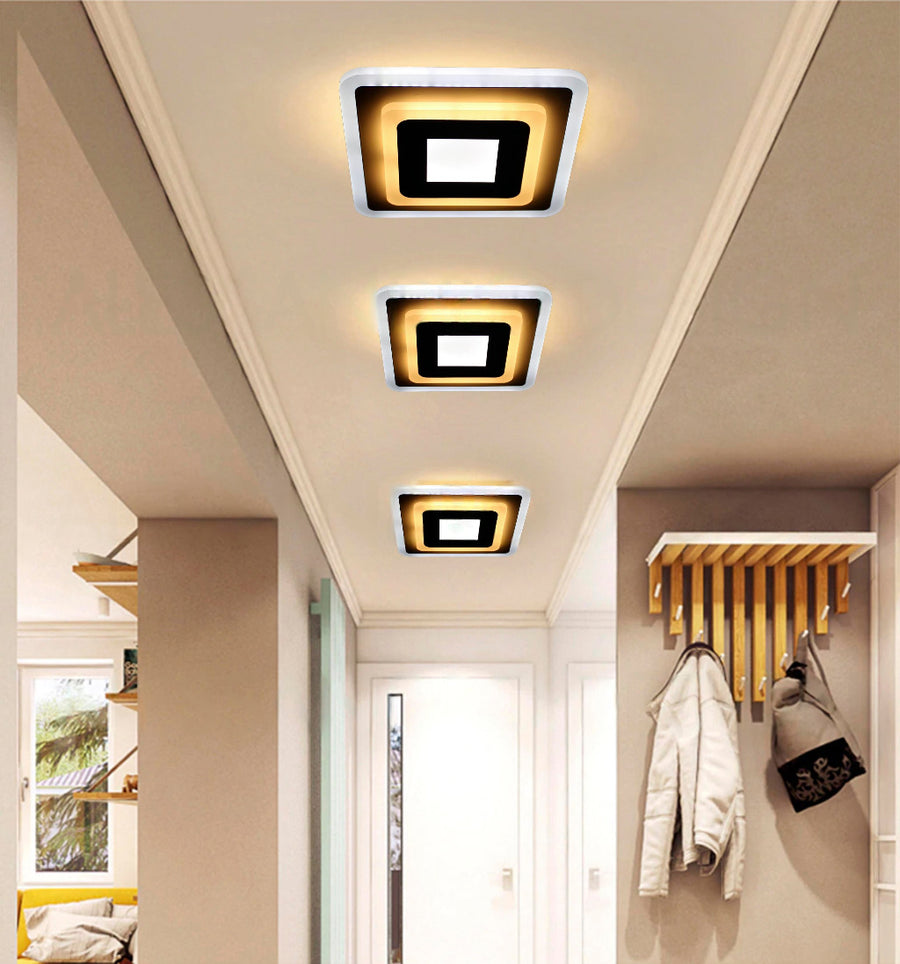Πολυέλαιος LED MORNIKA 14W, Διάμετρος 25cm, Τετράγωνο, Ουδέτερο φως, Λευκός LED Πολυέλαιος Προεπιλεγμένος τίτλος Alessandro Design