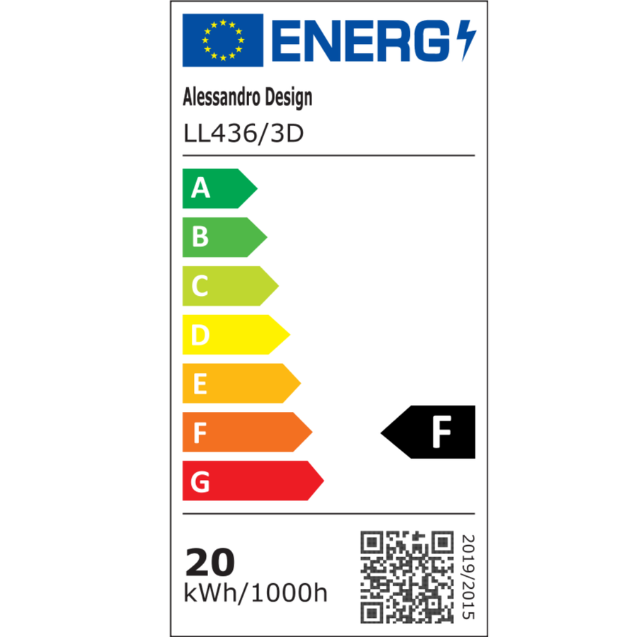 Πολυέλαιος LED NEXA 3D, 20W, Διάμετρος 24cm, Κρύο/Ζεστό/Ουδέτερο φως, Λευκοί πολυέλαιοι LED Προεπιλεγμένος τίτλος Alessandro Design