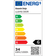 Πολυέλαιος LED PERU 34W, 2 κύκλοι, Κρύο/Ζεστό/Ουδέτερο φως, Λευκοί πολυέλαιοι LED Προεπιλεγμένος τίτλος Alessandro Design