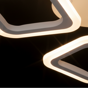 Πολυέλαιος LED ERIKA 20W, 3 τετράγωνα, ουδέτερο φως 4000k, Λευκό, μέταλλο και ακρυλικό εφαρμοσμένο πολυέλαιοι LED Προεπιλεγμένος τίτλος Alessandro Design