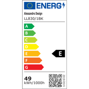 Πολυέλαιος LED με ρυθμιζόμενο προβολέα FISSO Camilla 49W, φως 3000/4000/6000k, Μαύροι πολυέλαιοι LED Προεπιλεγμένος τίτλος Alessandro Design
