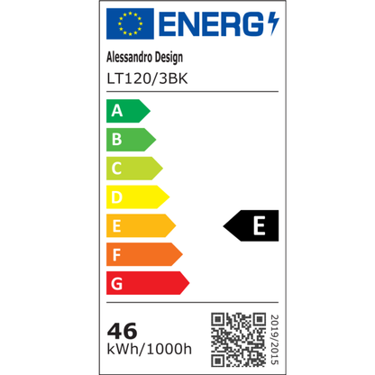 Πολυέλαιος LED με τηλεχειριστήριο KILLIAN 46W, 3 κύκλοι, κρύο/θερμ/ουδέτερο φως, ρυθμιζόμενο, μαύροι πολυέλαιοι LED με τηλεχειριστήριο Προεπιλεγμένος τίτλος Alessandro Design