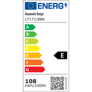 Πολυέλαιος LED με Τηλεχειριστήριο LINEX, 108W, 8 στοιχεία, Κρύο/Ζεστό/Ουδέτερο φως, Ρυθμιζόμενο, Μαύροι πολυέλαιοι LED με Τηλεχειριστήριο Προεπιλεγμένος τίτλος Alessandro Design